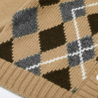 Jeffery Check Knit Cardigan Flowering Girl