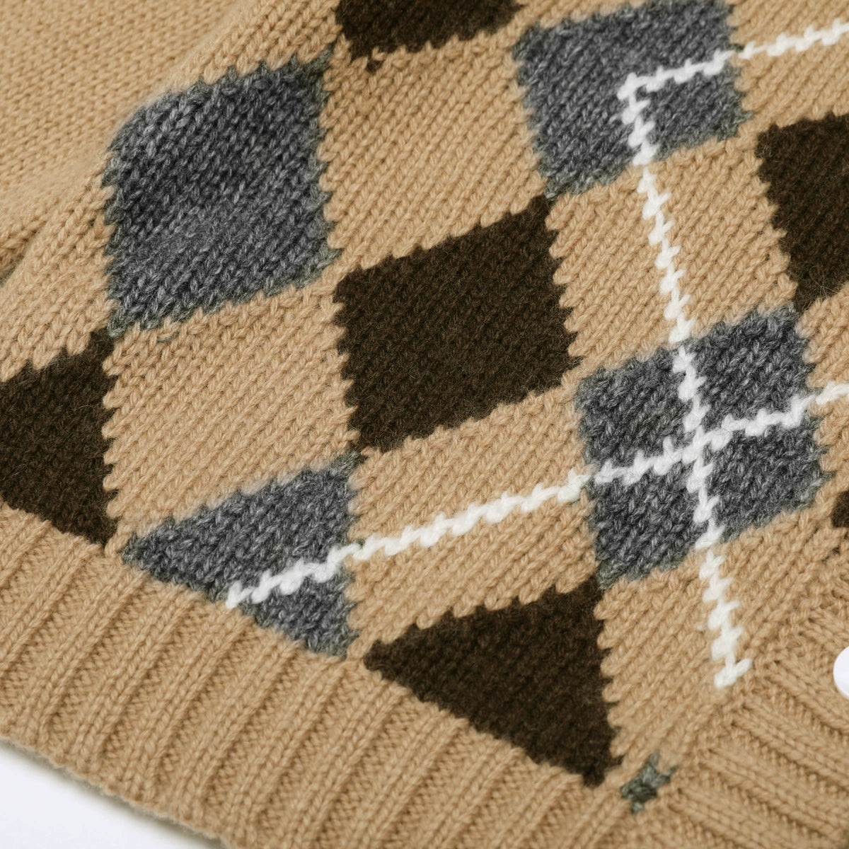 Jeffery Check Knit Cardigan Flowering Girl