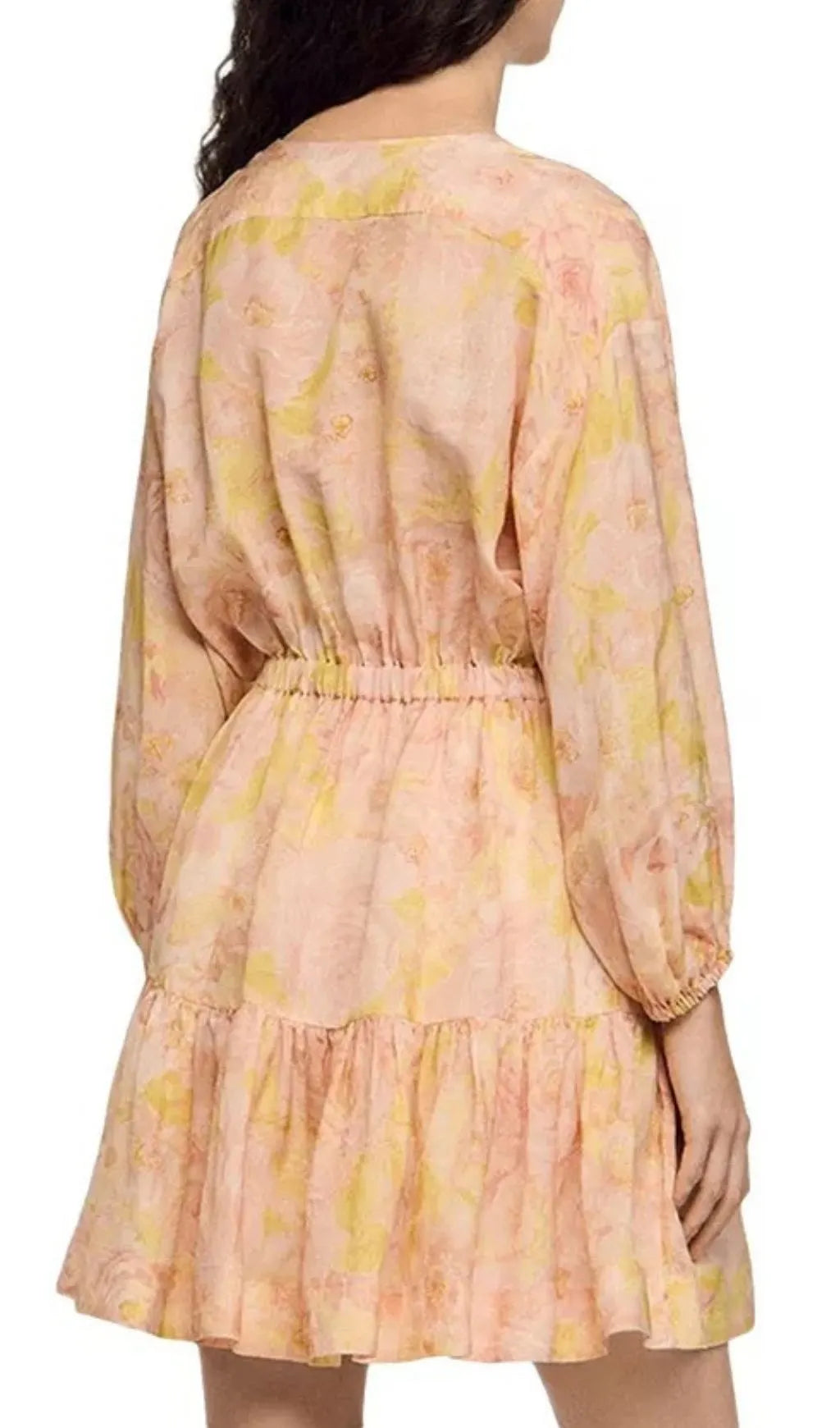 Flower Print Short Dress Flowering Girl