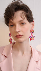Alpha Colorful Petal Alec Earrings Flowering Girl