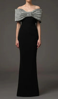 Dosia Black Bow Diamond Maxi Dress Flowering Girl