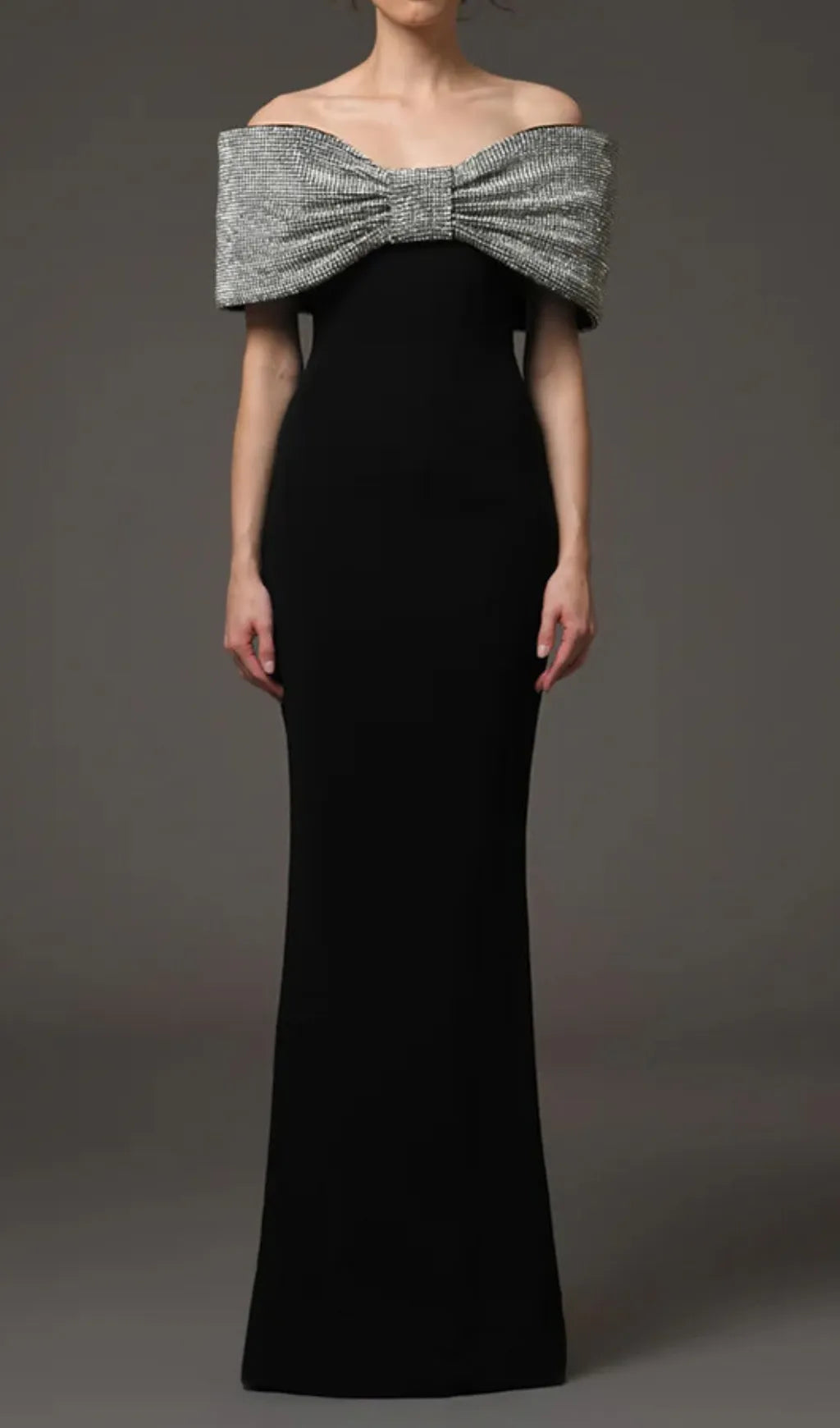 Dosia Black Bow Diamond Maxi Dress Flowering Girl