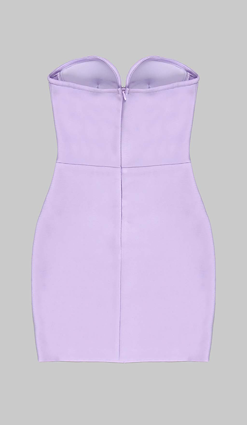 Bandeau Bandage Mini Dress In Lilac Flowering Girl