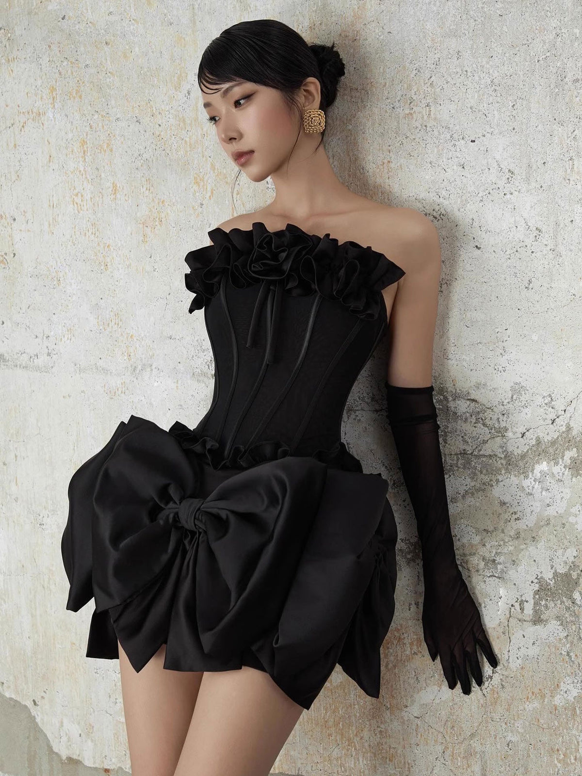 Patricia Flower Bow Corset Skirt Set Flowering Girl