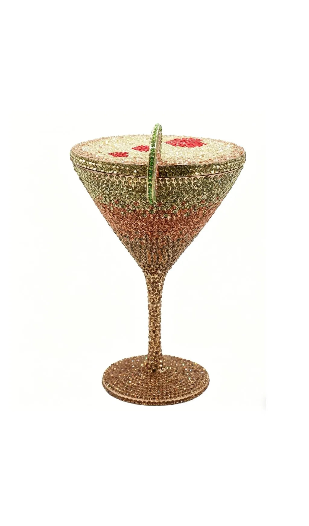 Garin Gold Rhinestone Goblet Bag Flowering Girl