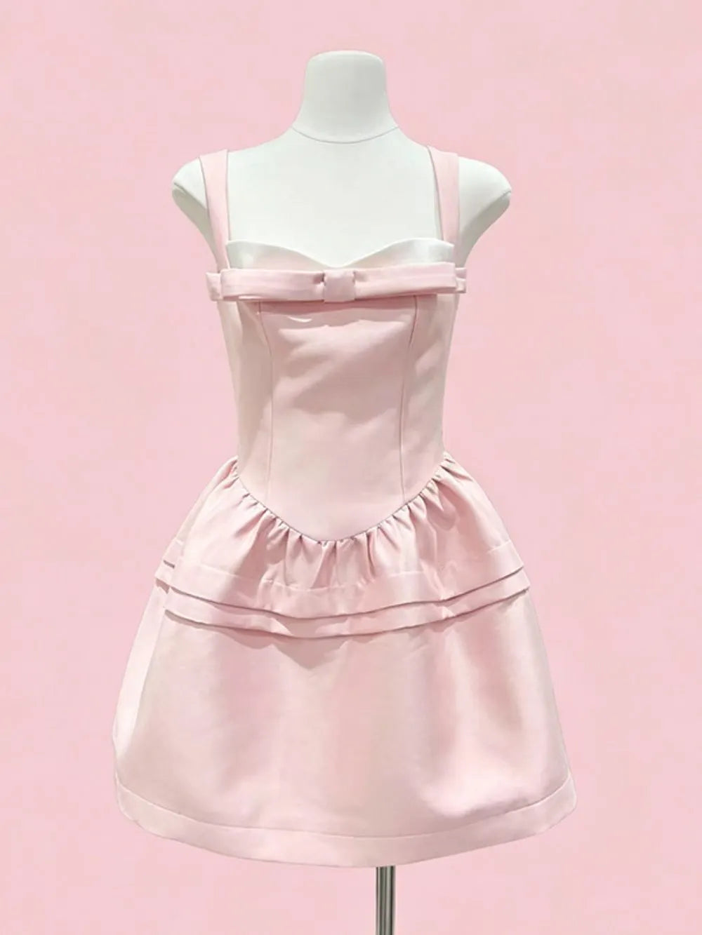 Maegan Bow Mini Dress Flowering Girl