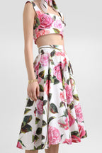 Cythina Floral Two Piece Set Flowering Girl