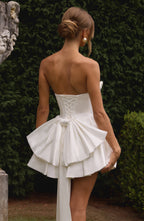 Trinity Mini Dress - Ivory Flowering Girl
