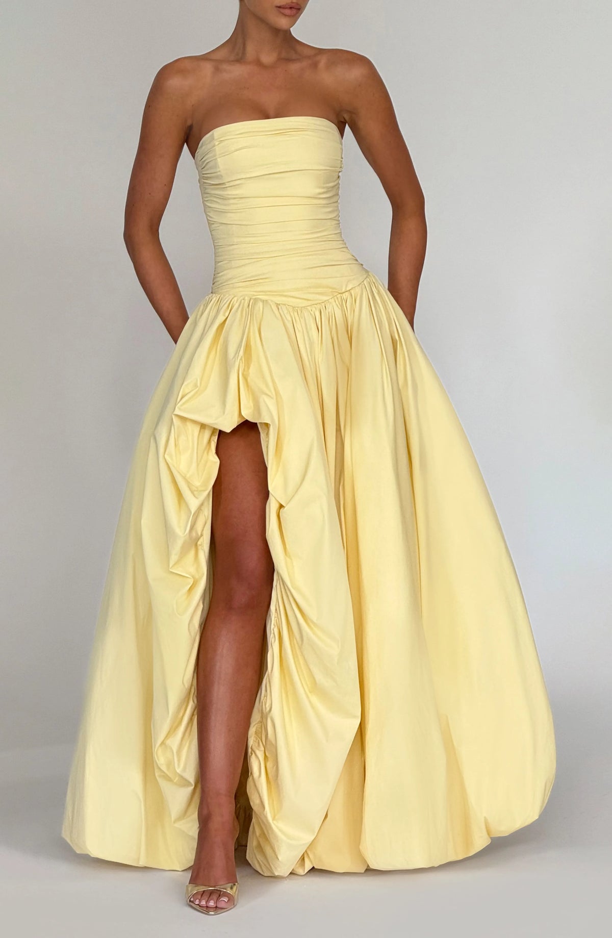 Jillian Maxi Dress - Lemon Flowering Girl