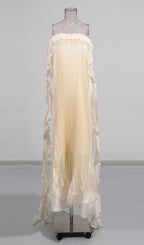 Imogene Strapless Pleated Maxi Dress Flowering Girl