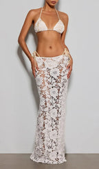 Rosales Lace Bikini Three Piece Set Flowering Girl