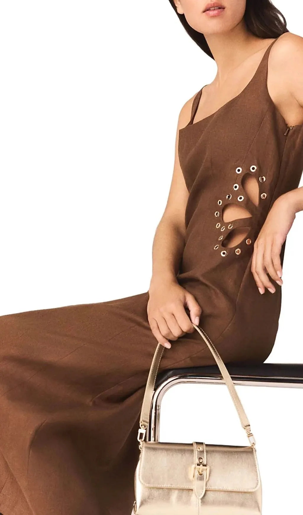 Racao Linen Midi Dress Flowering Girl