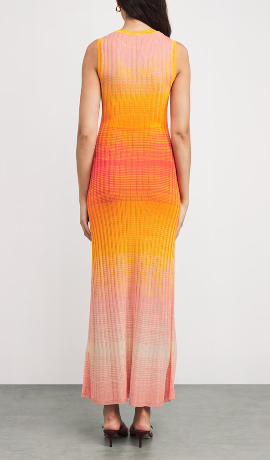 Tie-Dye Knitted Maxi Dress Flowering Girl