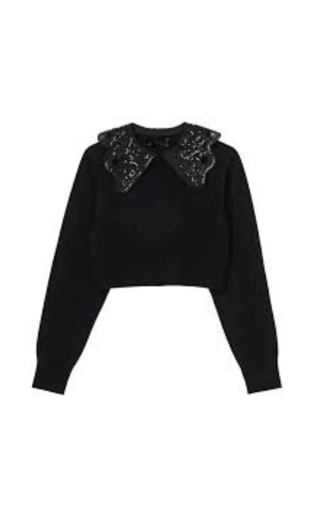 EMBELLISHED COLLAR SWEATER Flowering Girl