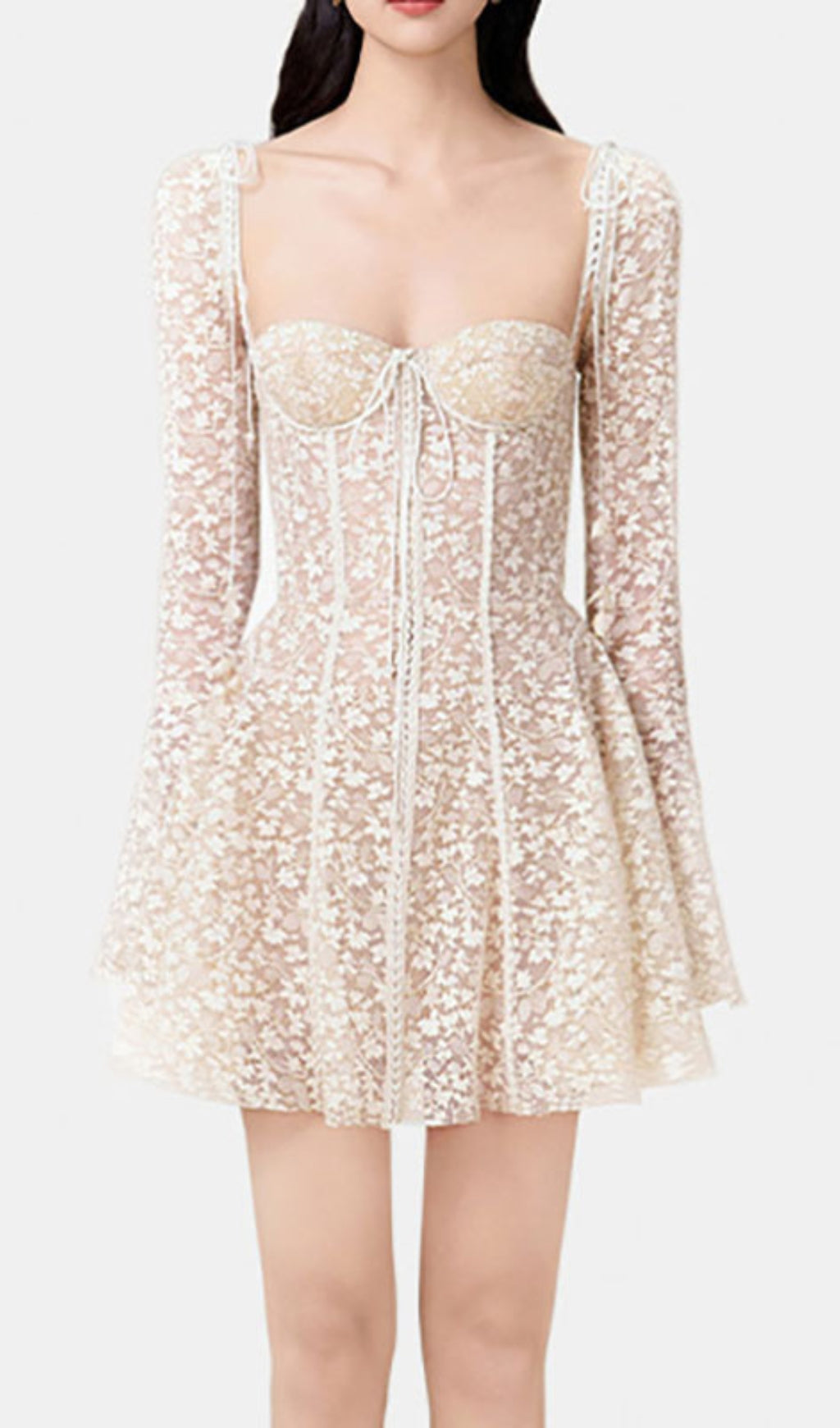 Albinia Floral Mini Dress Flowering Girl