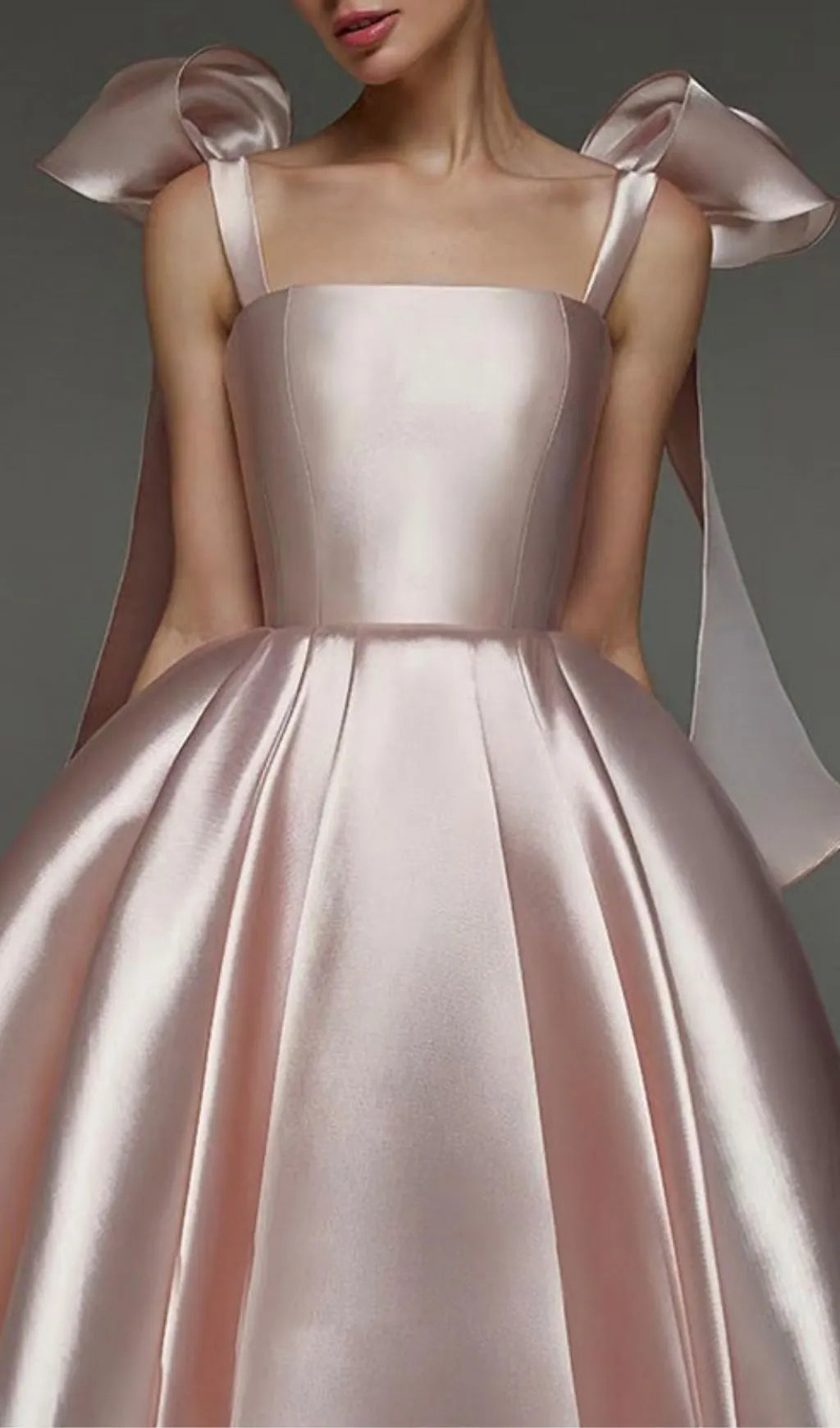 Lennie Pink Bow Midi Dress Flowering Girl