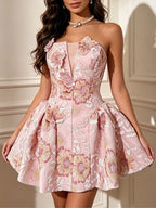 Maud Flower Sequin Mini Dress Flowering Girl