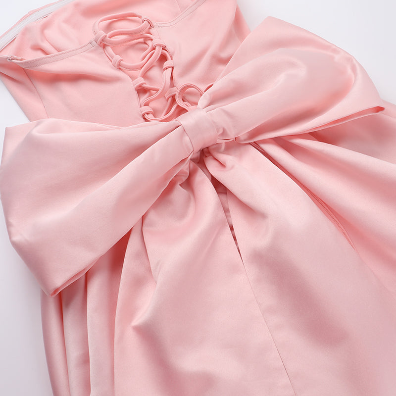 Lotus Mini Dress - Blush Flowering Girl