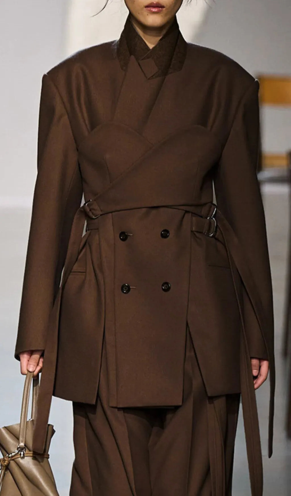 Gitel Brown Blazer Flowering Girl
