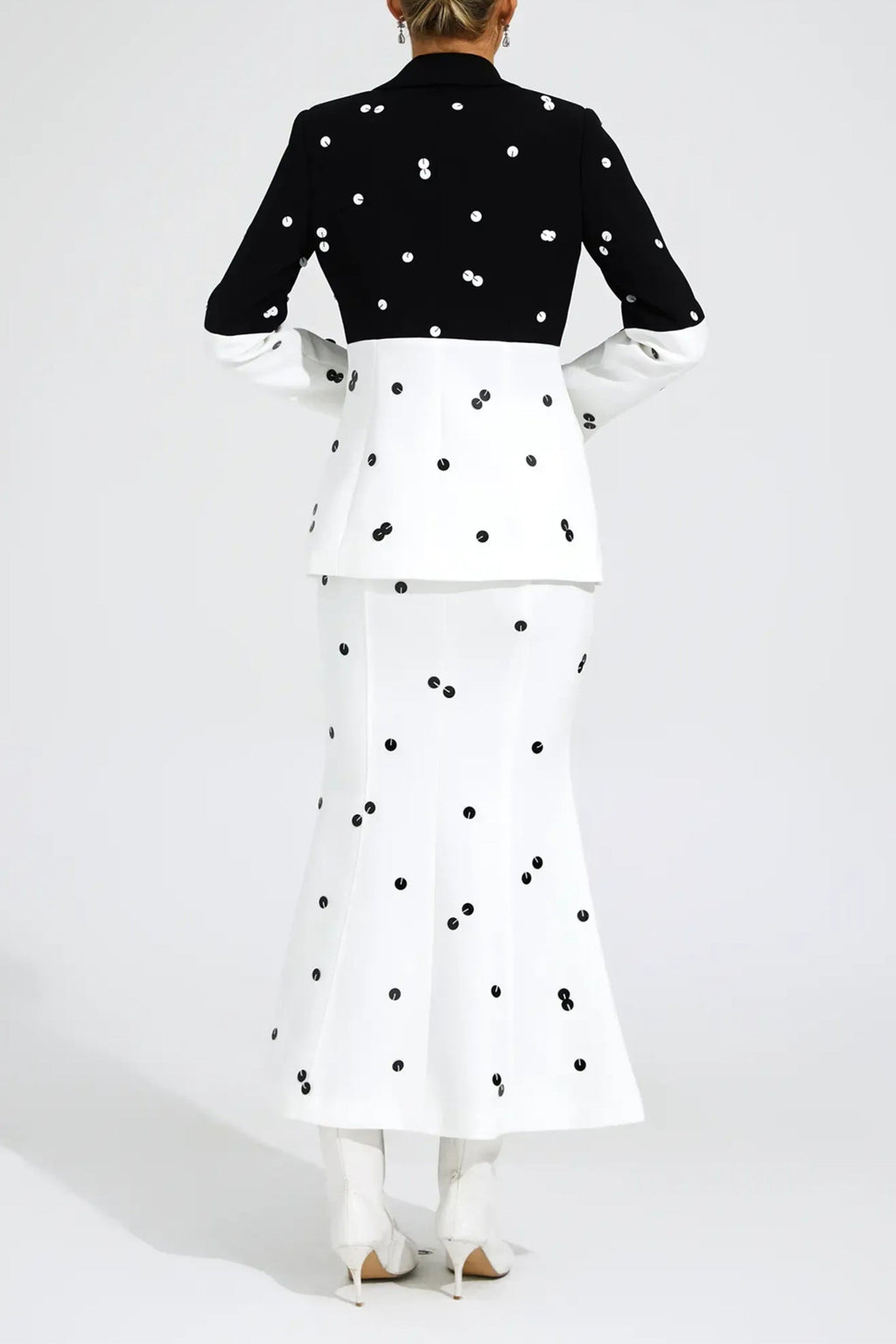 Long Sleeve Sequin Two Piece Midi Set Flowering Girl
