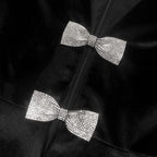Victoria Cut Out Bow Mini Dress Set In Black Flowering Girl