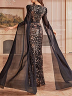 Maybelle Sequin V-Neck Maxi Dress Flowering Girl