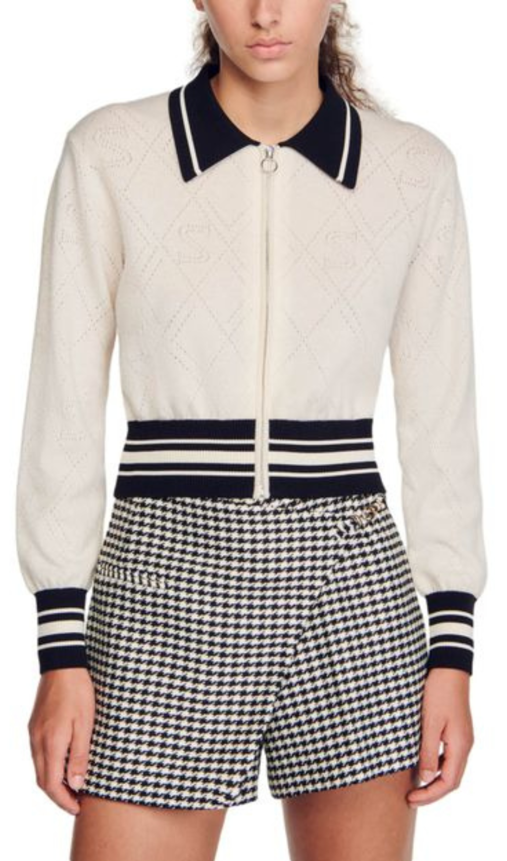 JANVIER POINTELLE VARSITY CARDIGAN Flowering Girl