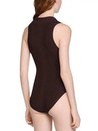Ribbed Knit Polo Bodysuit Flowering Girl