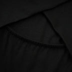 Odette Black Ruched Stretch-Jersey Top Flowering Girl