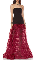 Gaenor Strapless Maxi Dress Flowering Girl