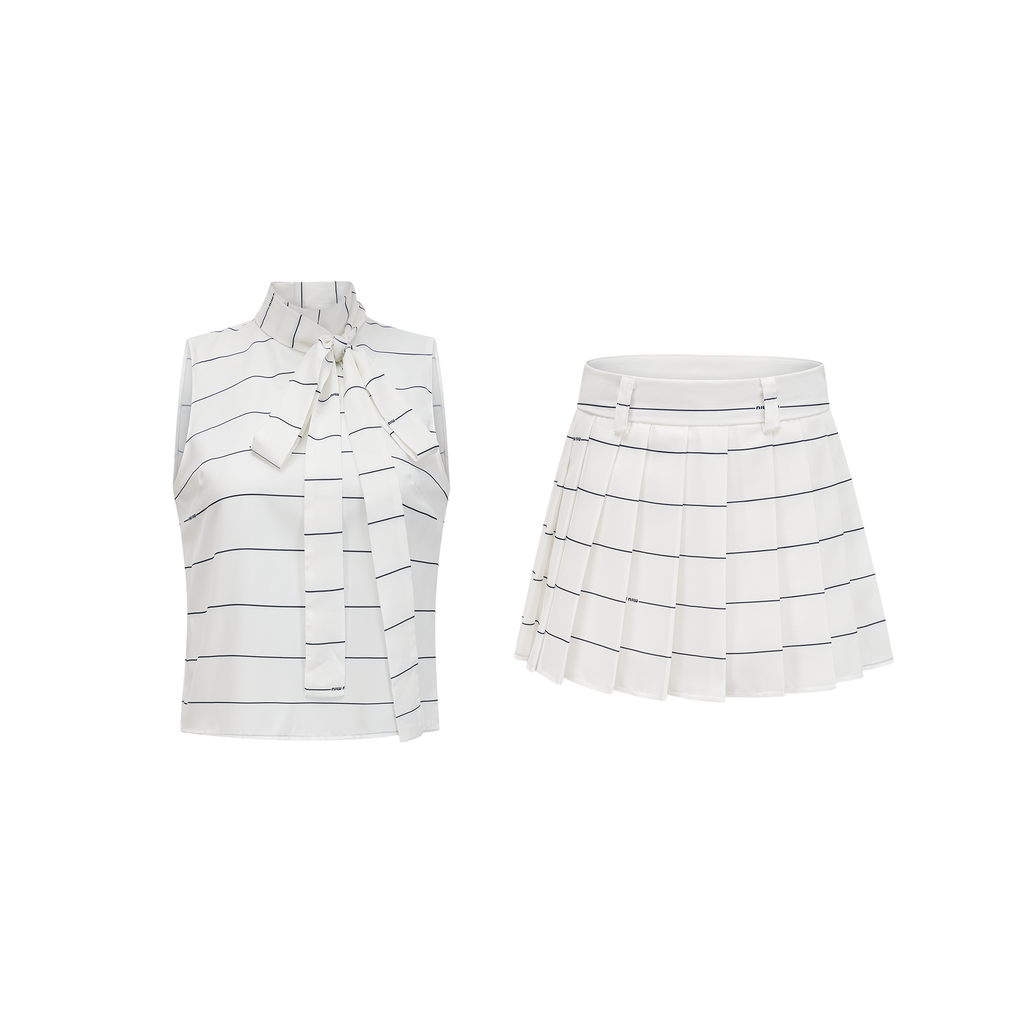 Angélique Striped Top & Skirt Matching Set Flowering Girl