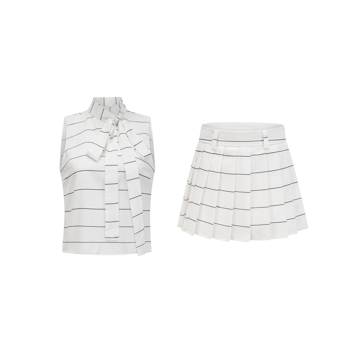 Angélique Striped Top & Skirt Matching Set Flowering Girl
