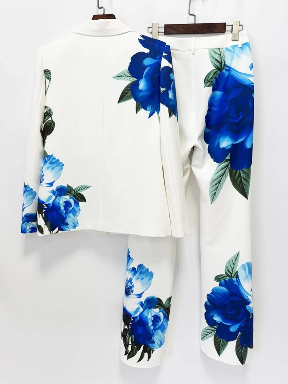 Makiya Flower Printed Blazer Set Flowering Girl