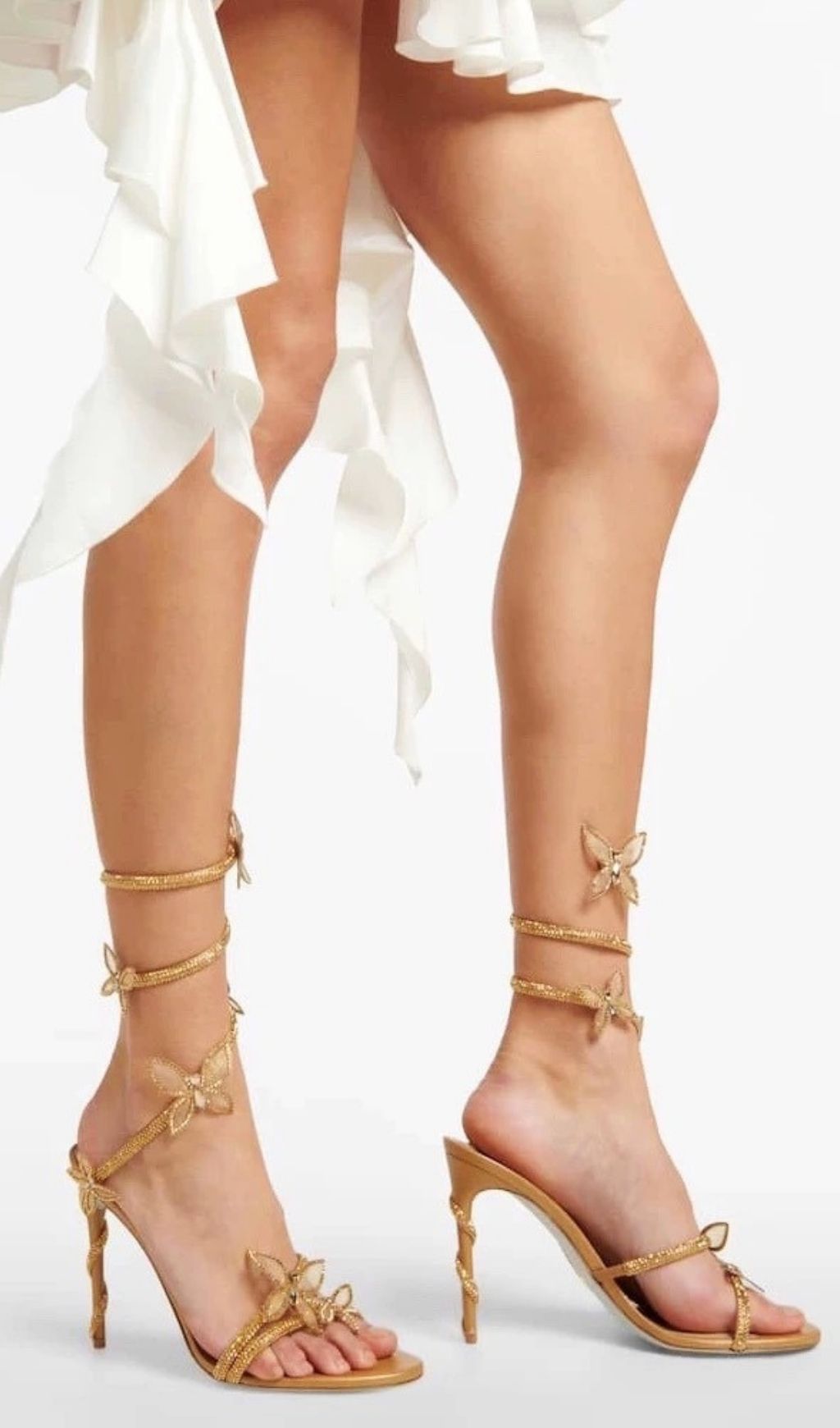 Kylia Diamante Butterfly Heels Flowering Girl