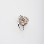 Hortense Sterling Silver Pearl Adjustable Ring Flowering Girl