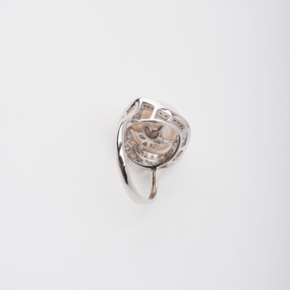 Hortense Sterling Silver Pearl Adjustable Ring Flowering Girl
