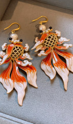 Denis Koi Earrings Flowering Girl