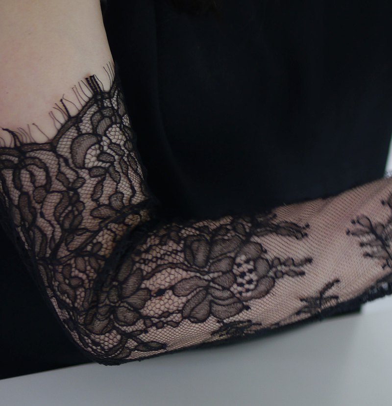 Pom Lace Handmade Long Gloves Flowering Girl