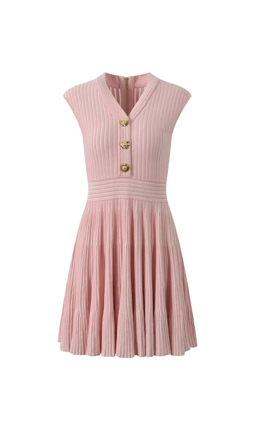 Hamid V-Neck Knit Mini Dress Flowering Girl