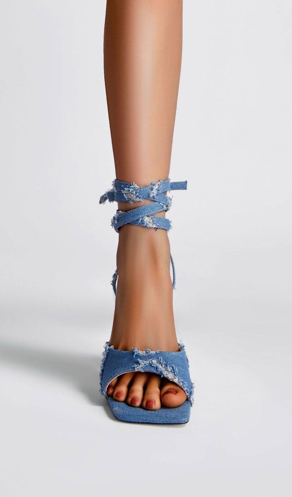 Kyree Denim Heels Flowering Girl