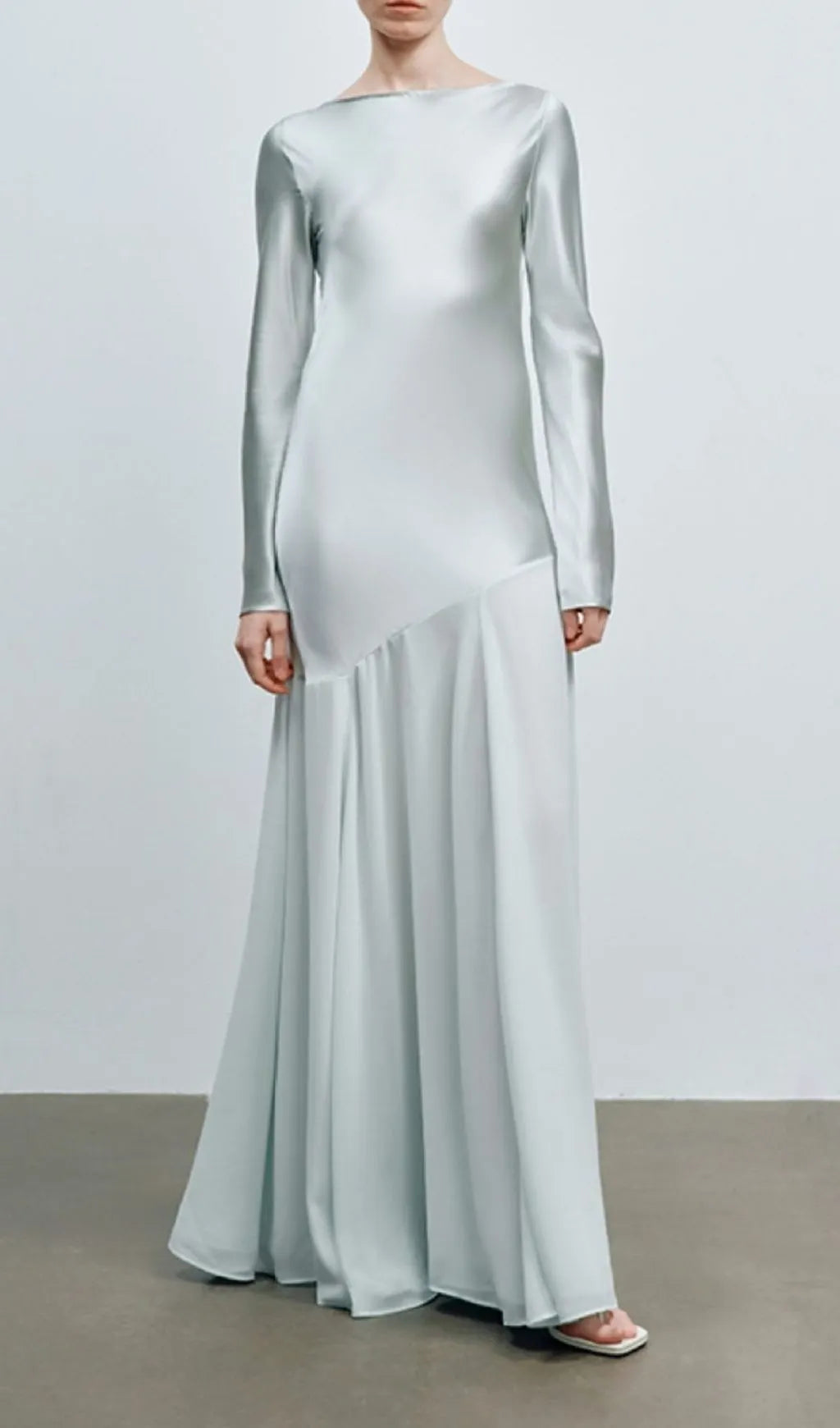 Khaza Long Sleeve Mesh Maxi Dress Flowering Girl