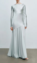 Khaza Long Sleeve Mesh Maxi Dress Flowering Girl