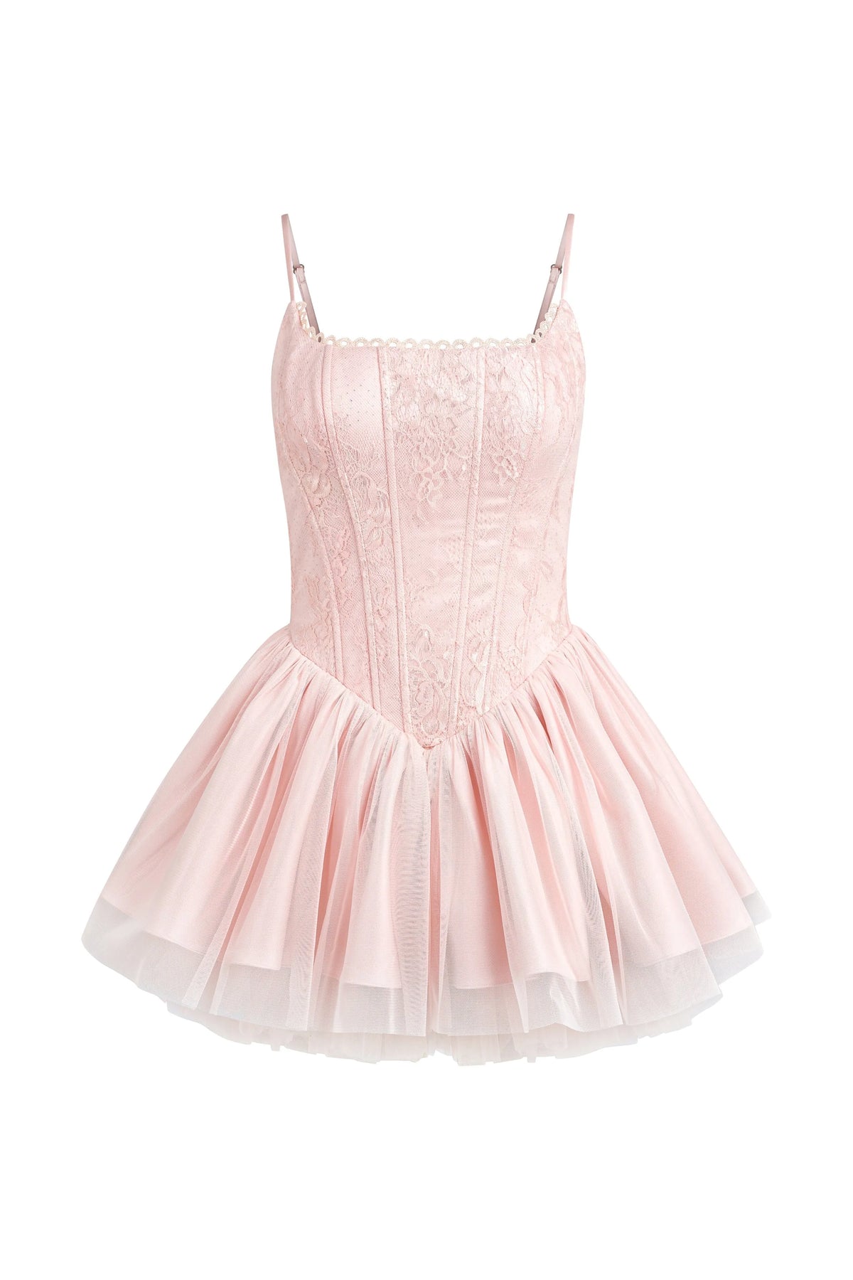 celeste lace bowknot backless mini dress in pink Flowering Girl