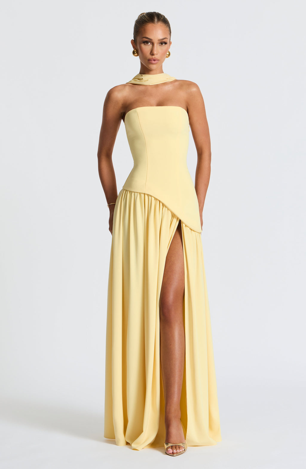 Maliyah Maxi Dress - Lemon Flowering Girl