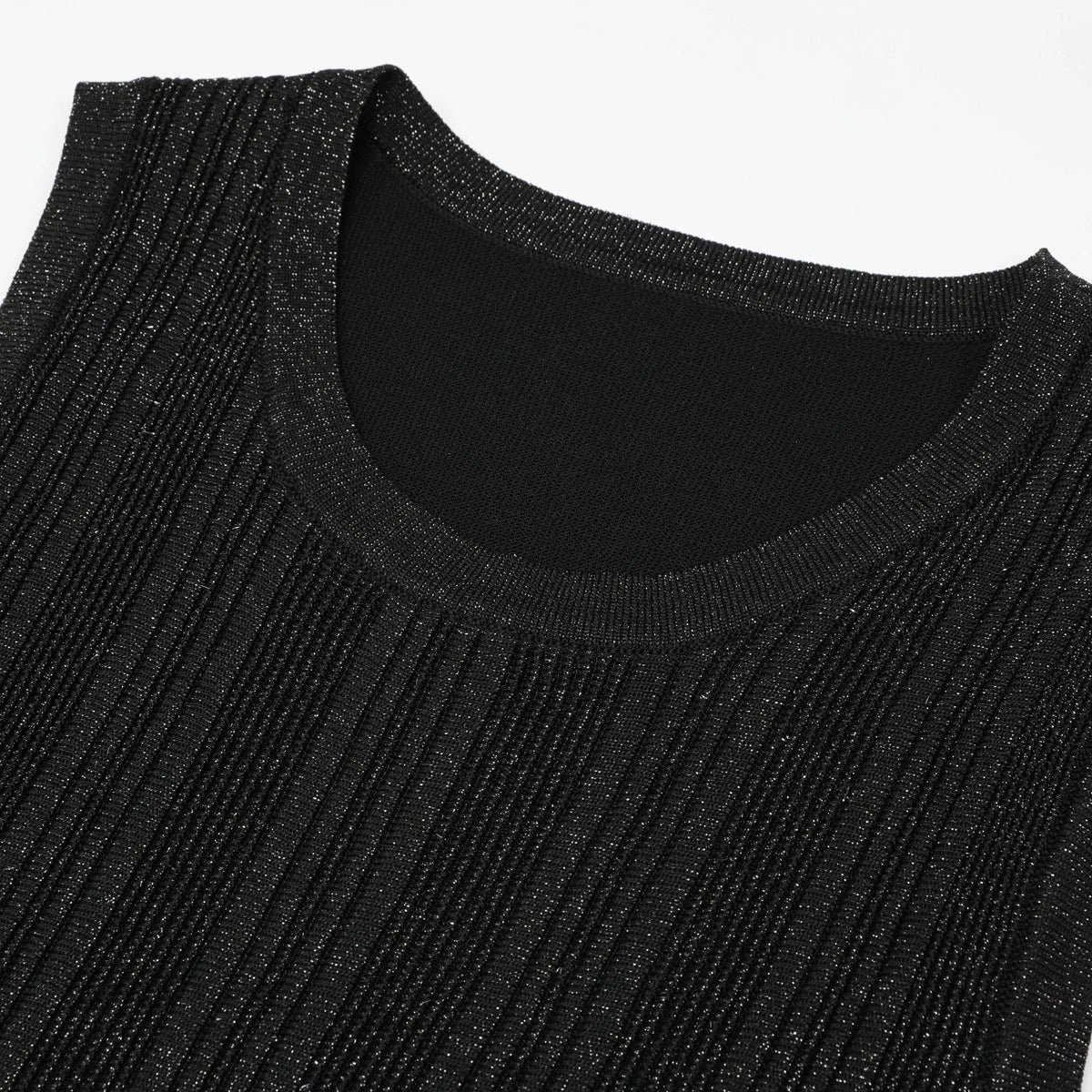 Kiandra Black Sleeveless Knit Maxi Dress Flowering Girl