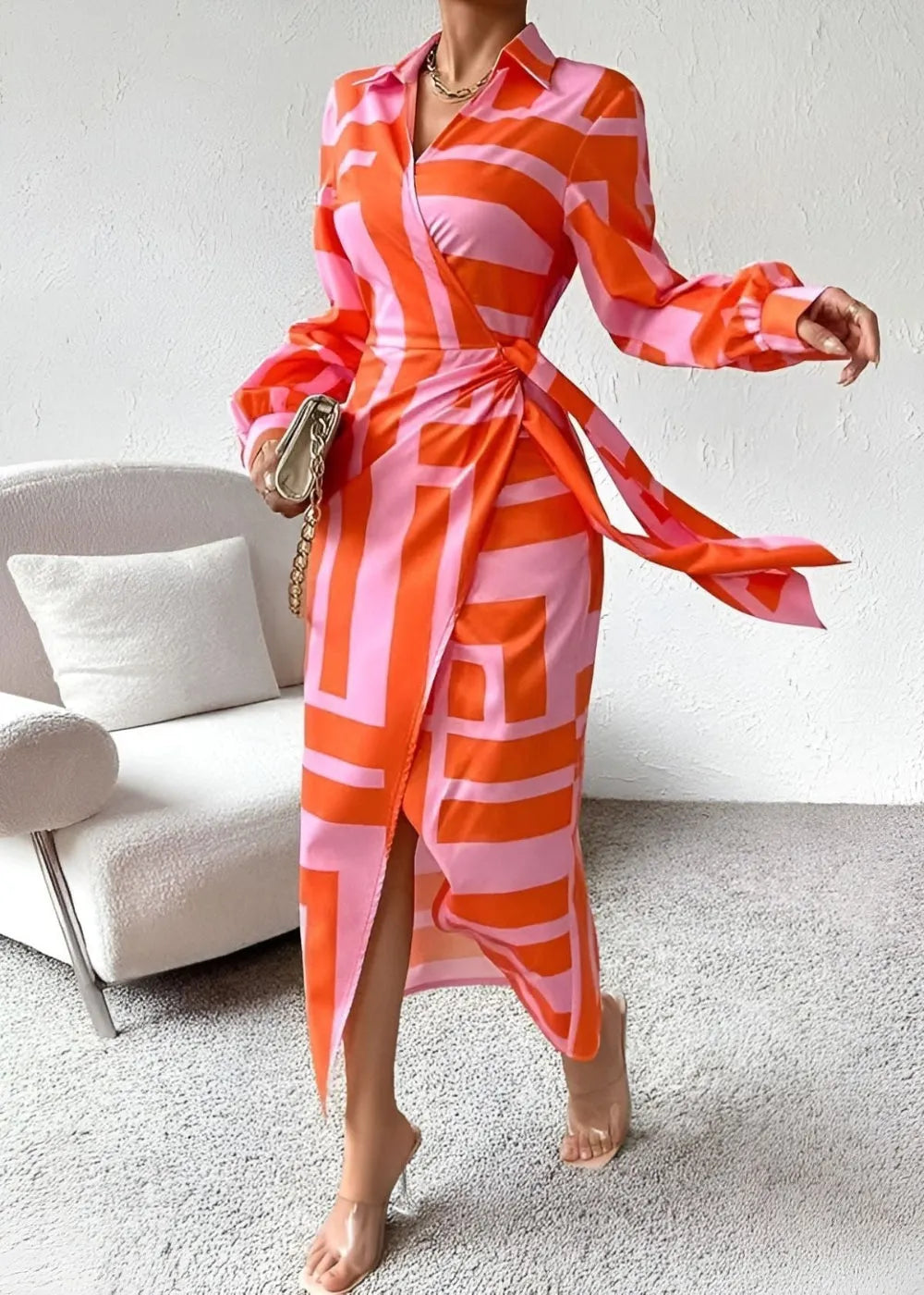 The Most Beautiful Wrap Dress Flowering Girl
