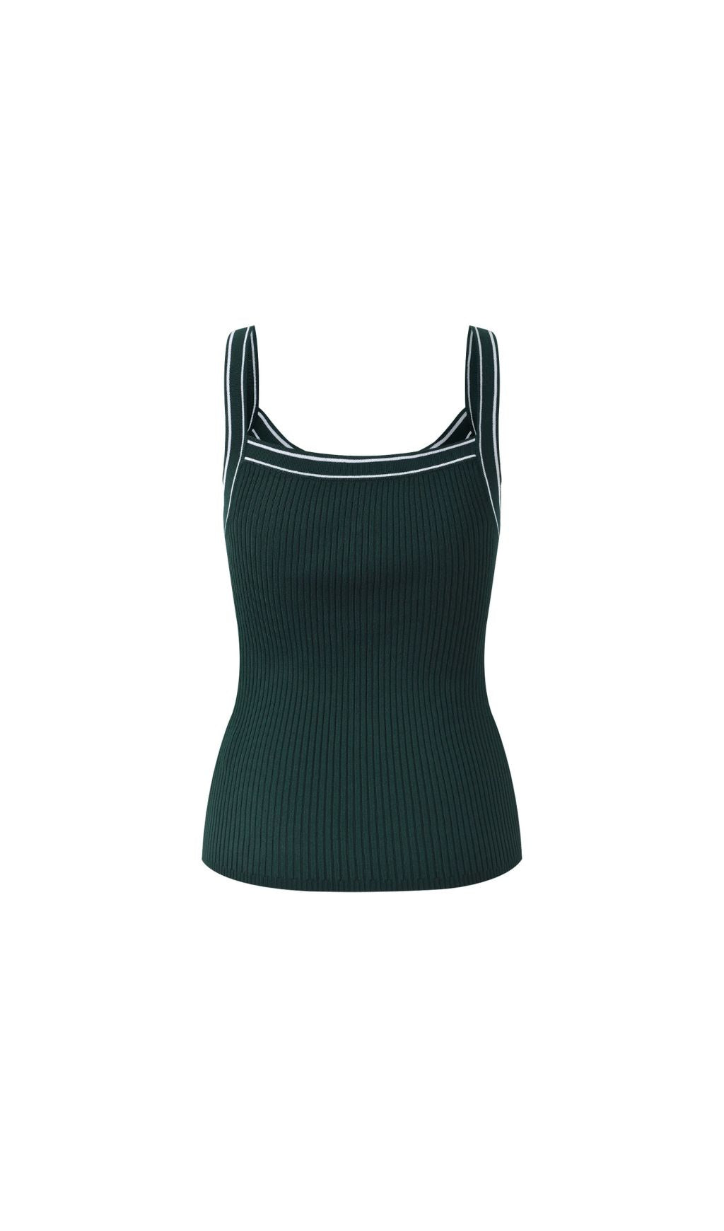 Two Tone Knit Tank Flowering Girl