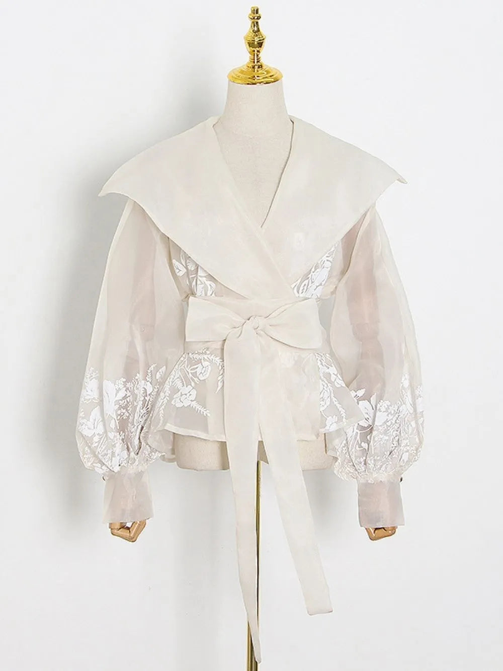Matusha Lantern Sleeve Shirt Flowering Girl