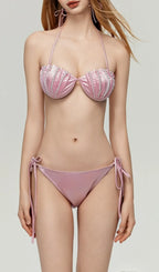 Darrah Pink Pearl Three-Piece Swimsuit Flowering Girl