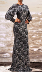 Dewi Long Sleeve Sequin Maxi Dress Flowering Girl